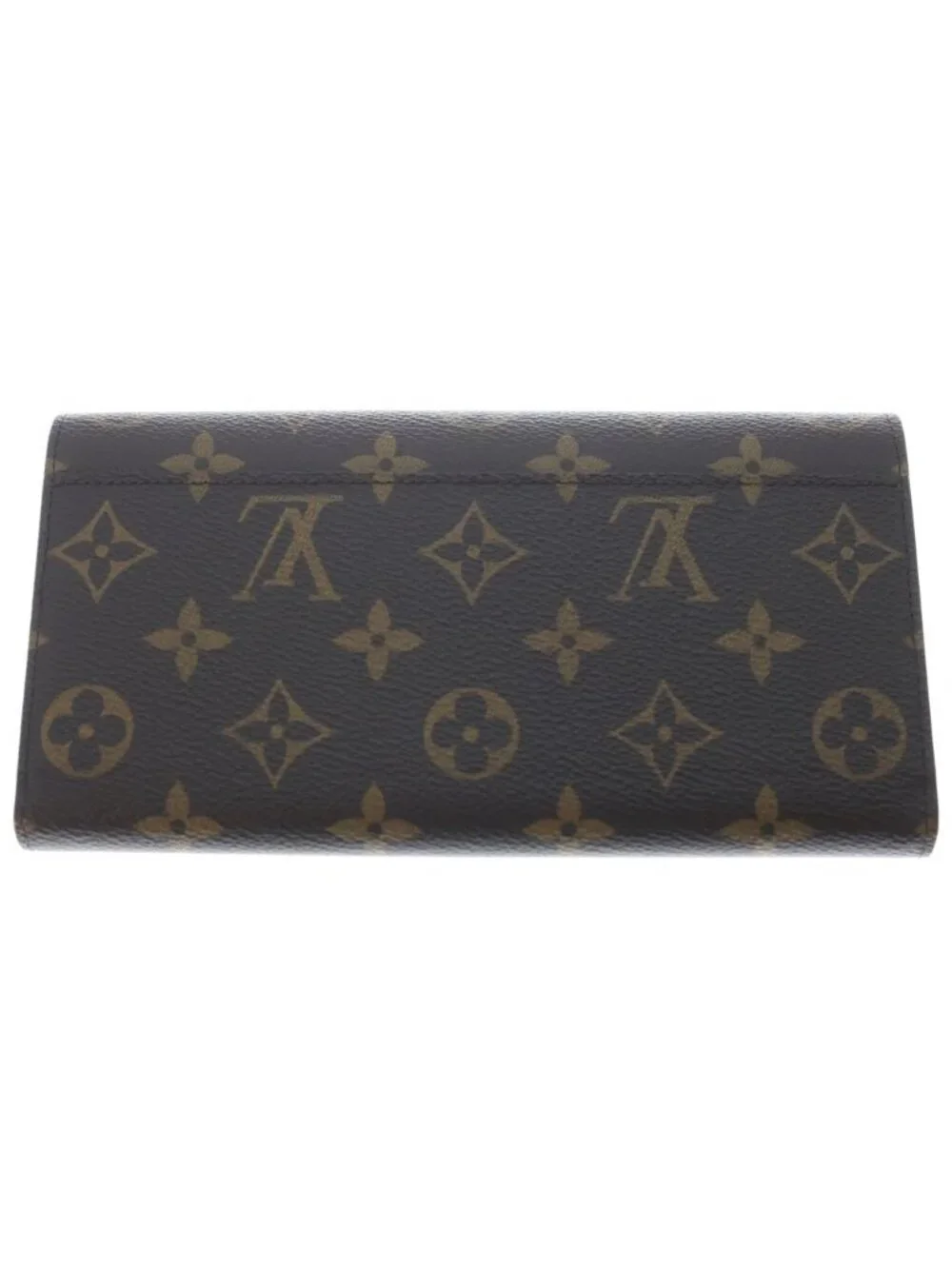 Louis Vuitton Monogram Portefeuille Sarah Wallet Brown Pink